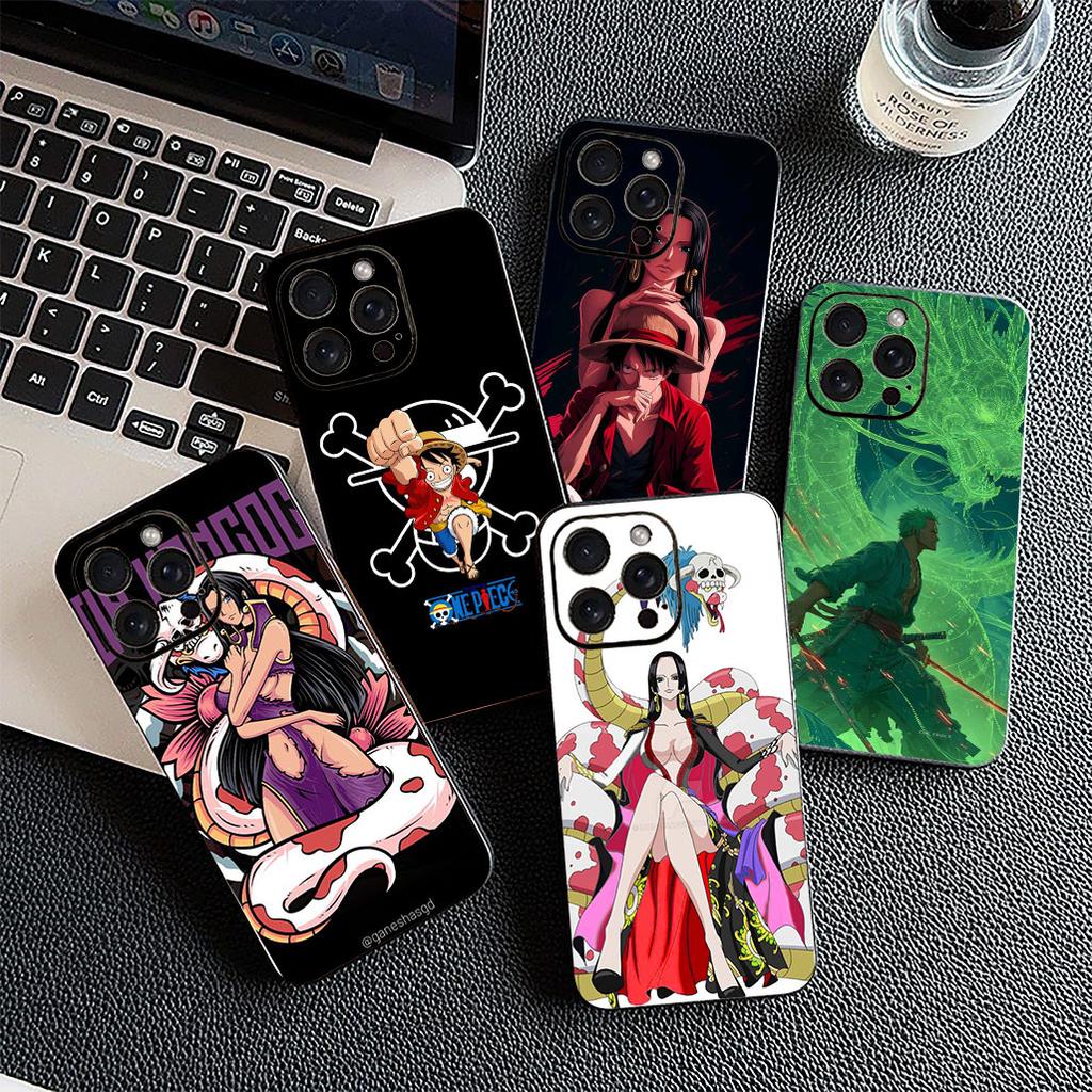 Cover for Apple iPhone 17 16 14 15 Plus Pro Max 16E ProMax + 15Plus 15+ 16+ Phone Case Roronoa Zoro Boa Hancock One Luffy Pieces