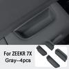 For ZEEKR 7X 2024 2025 Anti-fouling Car Door Storage Box Armrest Storage Barrel Armrest Silicone Storage Box Interior Accessorie