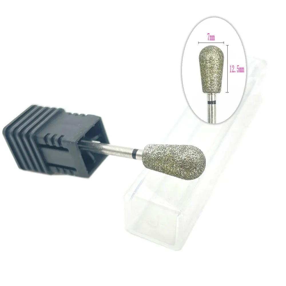 20pcs Diamond Nail Drill Milling Cutter for Manicure Rotary Bits Cuticle Clean Accessory Dental Diamond Burs Polisher 2.35mm