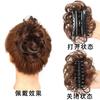 Women's Curly Hair Voluminous Lazy Bride Bun Chignon Wig