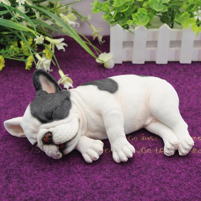 Simulated Bulldog French Model Tabletop Figurine Micro Decoration Landscape