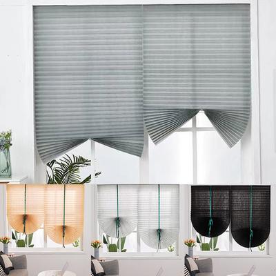 1PC Semi-Transparent Bedroom With Green Ribbons Removable Light Filtering Window Coverings Multiple Sizes