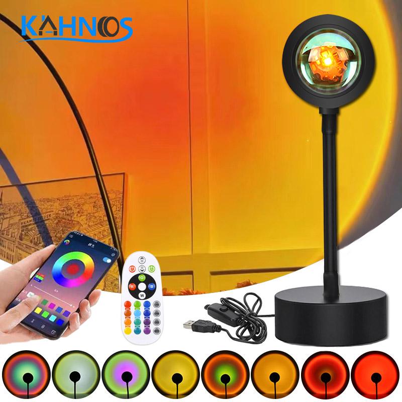 

Sunset Lamp USB Projection Rainbow Atmosphere Night Light Sunset Lamp Bedroom Room Decoration Background Wall LED Table