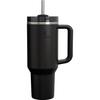 STANLEY H2.0 Vacuum Quencher, 1.18L Black, Stainless Steel Water Bottle with Straw, Ideal for Outdoor Use, Dishwasher Safe, Warranty Included