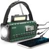 Emergency Weather Radio 10000mAh Solar Hand Crank Portable AM/FM/NOAA Digital Display Radio SOS Power Bank Flashlight Radio