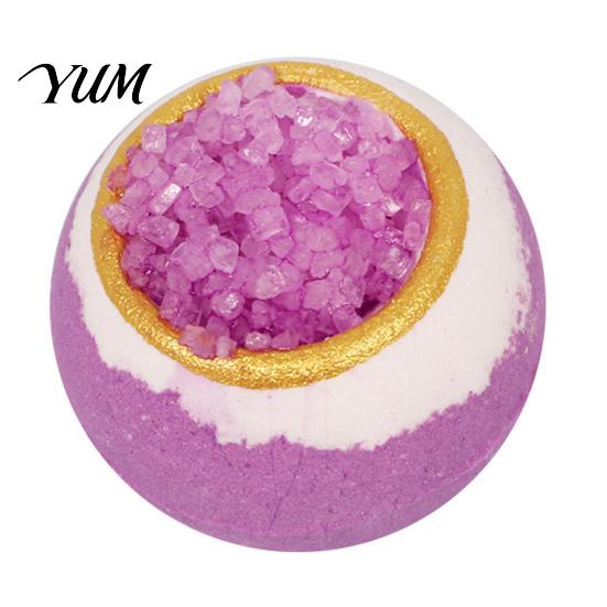 Bathing Accessories 100G Handmade Sea Salt Bath Bombs, Natural Plants Extract Essential Oils Fizzies Ball Ball, Dry Skin Moisturizing Shower for Women