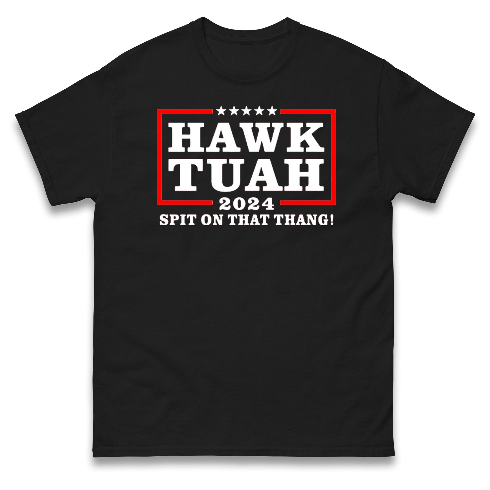 Hawk Tuah Spit on That Thang 2024 T-Shirt Womens Tops Tees L