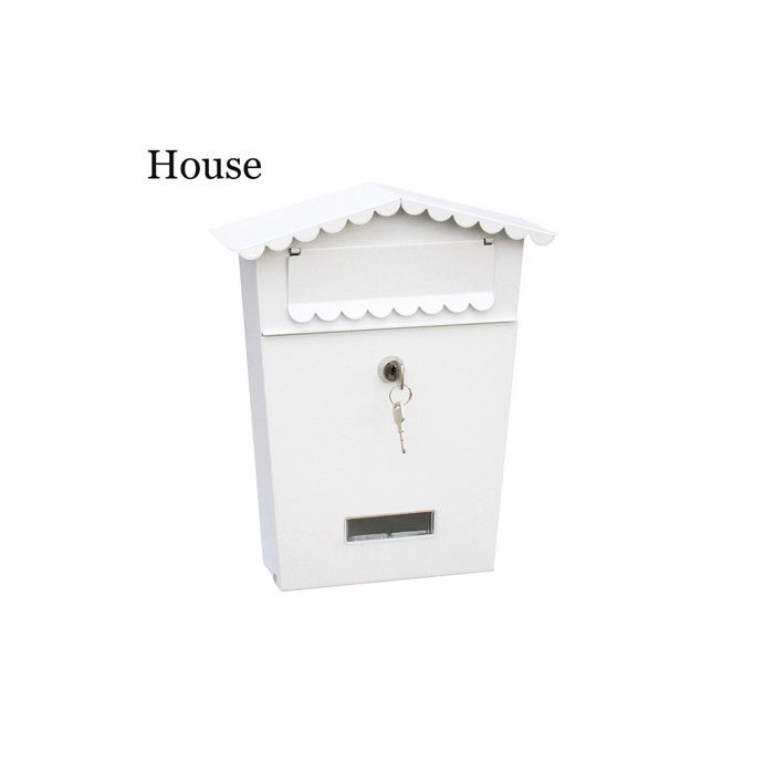 Boîte à Lettres En Acier Modèle Maison Blanche