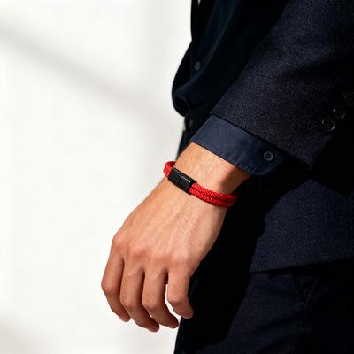 Noter New Unique Men Cord Bracelet Premium Selected 4mm Rope Detachable Magnetic Buckle 6 Color Options Versatile Accessories