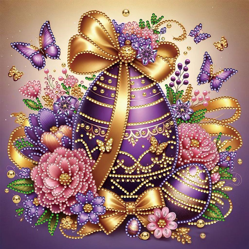 Easter Special Shaped 5D DIY Partial Drill Diamond Painting Kits for Adults Home Wall Decor Diamond Dots Paintings 11.81x11.81in