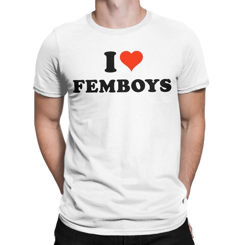 I Love Femboys I Heart Femboys Apparel Unisex T Shirts 100% Cotton Tee Graphic  T-shirt Clothes
