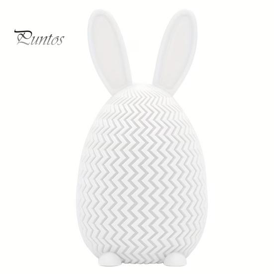 Candy Storage Box 3D Printed Bunny Ear Egg Box, Rabbit Easter Holder Container for Home Shelf Mantle Display, Basket Stuffers Kids Organizer