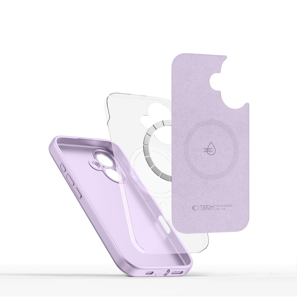Tech-Protect Liquid Silicone Magsafe Iphone 16 Mauve
