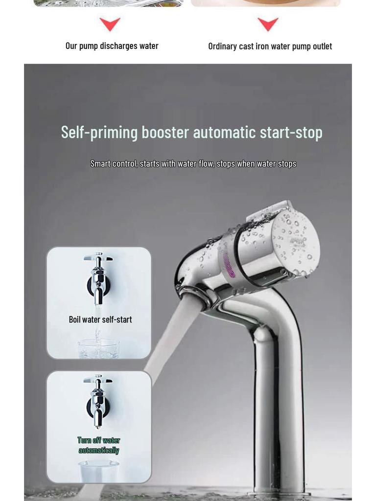 Home Automatic Silent Booster Pump for Tap and Shower Water Supply