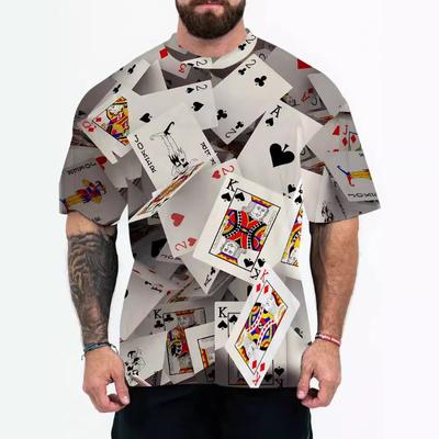 Summer T-shirt 3D Digital Fun Quirky Printed Top Street Fashion Men's Sports Short Sleeve T-shirts