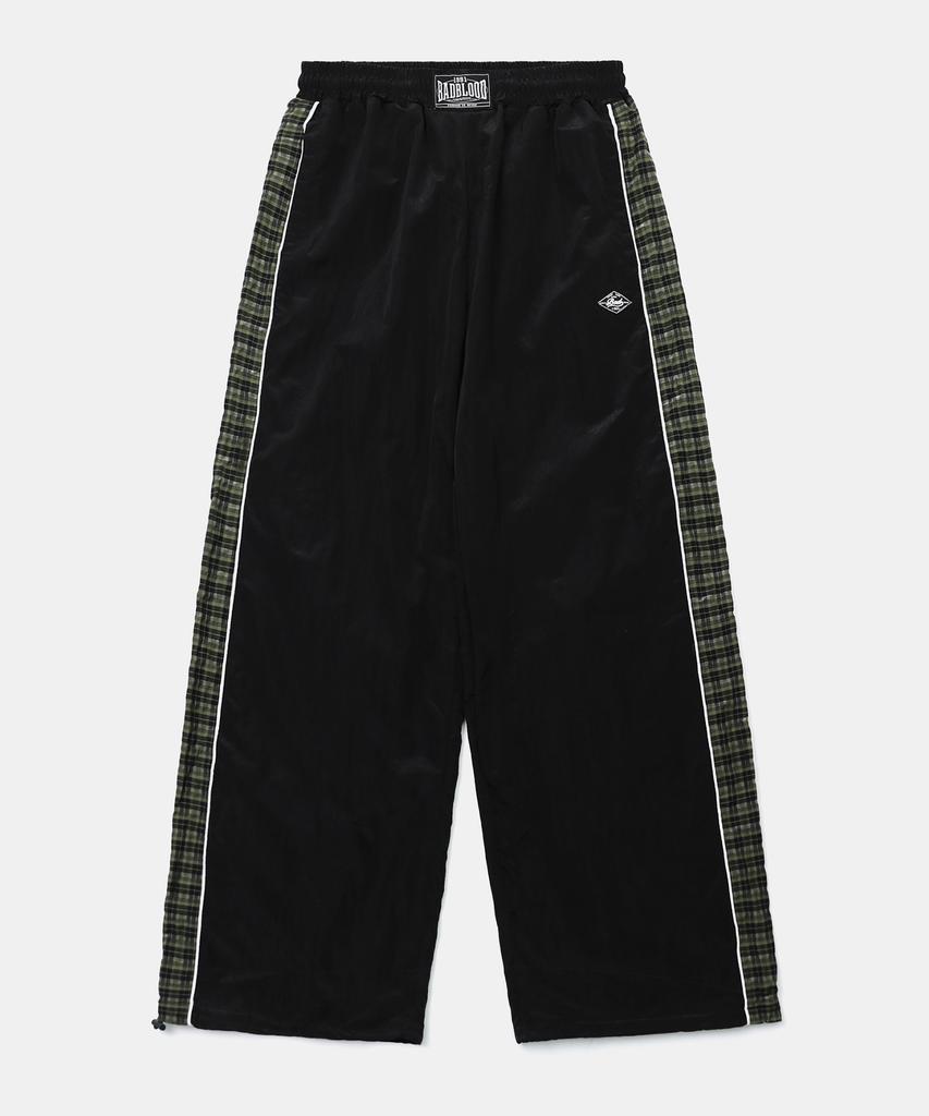 BADBLOOD Contrast Check Track Pants - Green