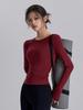 Backless Quick-Dry Slim Fit Long Sleeve Sports Top for Pilates & Yoga (Spring/Autumn)