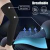 Knie-Waden-Sleeves Lang Kompressions-Beinärmel Atmungsaktive Kompressions-Beinwärmer Damen