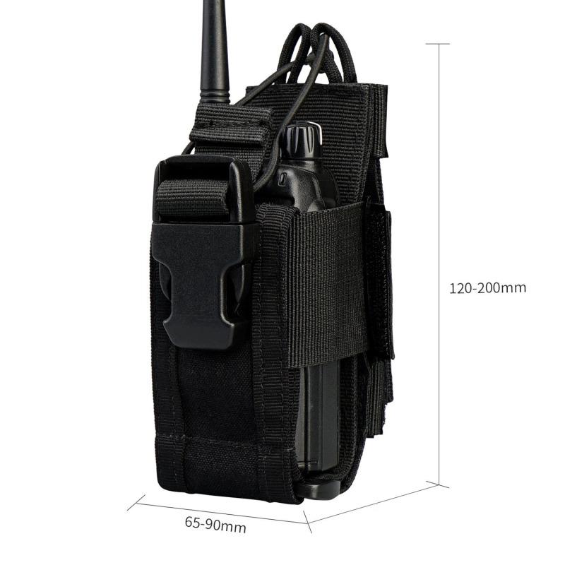 

1000D Nylon Molle Pouch Radio Walkie Talkie Holder Bag Belt Pack Hunting Accessories Magazine Pouch Outdoor Airsoft Equipment чорний
