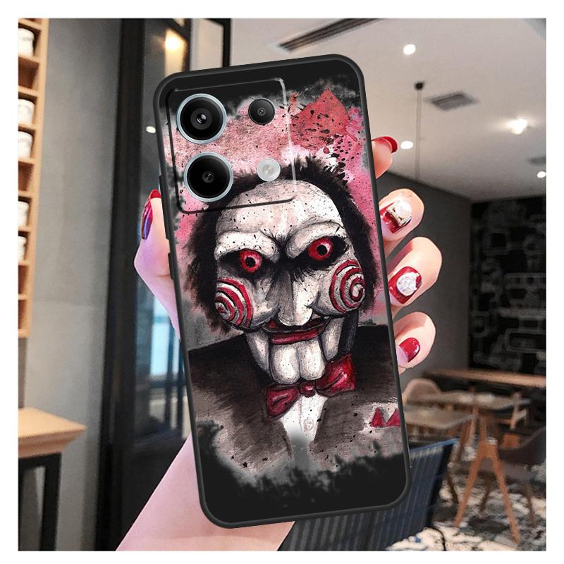 Saw Jigsaw Puppet Case For Xiaomi Redmi Note 13 12 11 9 10 Pro 9S 10S 11S 12S Redmi 13 12 10C 12C 13C Coque