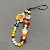 Cartoon Phone Lanyard Y2K Beaded Phone Chain Wristband For Ccd Camera Phone Pendant Hanging Rope