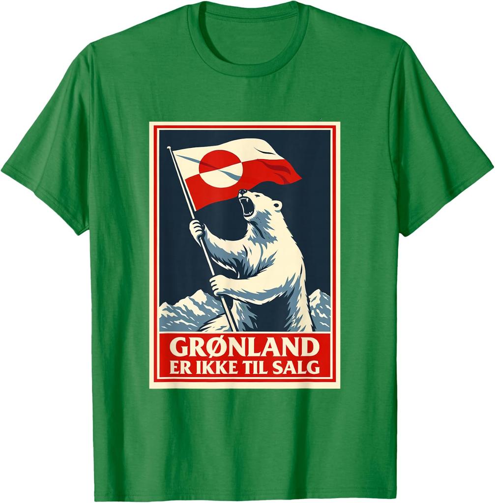 Design Grónsko není na prodej - Protest medvěda ledního Unisex tričko 3