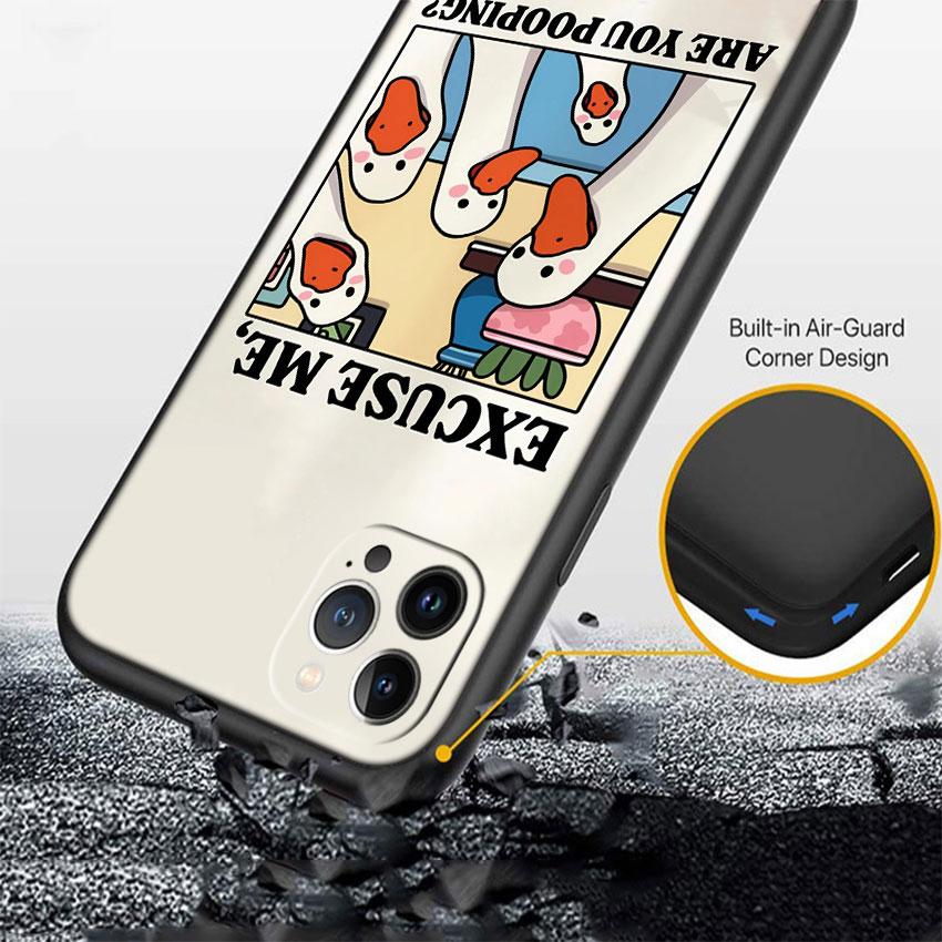 FM20 DUCK Cartoon Soft Shell Phone Case for Redmi Note 10 11 12 Pro Max 10S 10C 10T 11A 11S 12S 12C