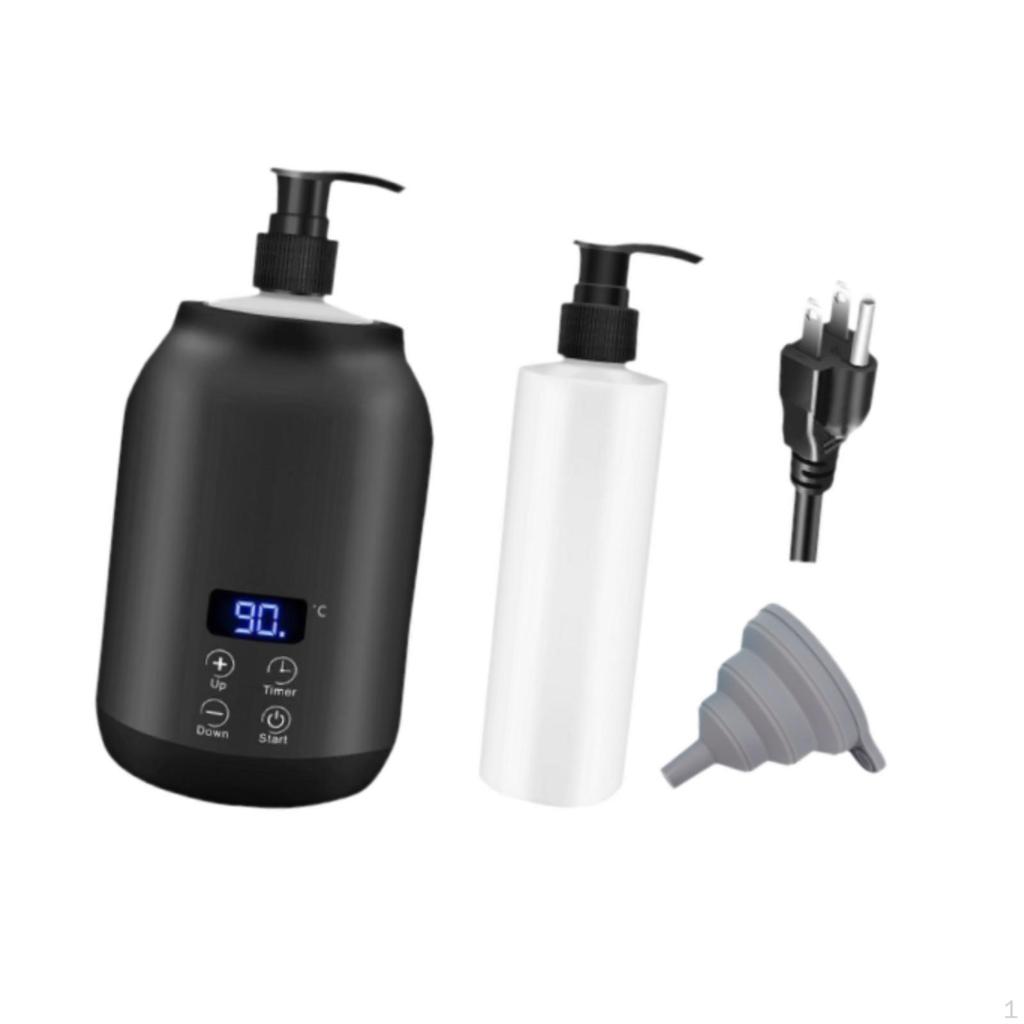 Single Bottle Oil Heater with Bottles Touch Control Key Lotion Warmer White
