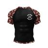 Kişisel Popüler Tasarım Süblimasyon Kısa Kollu Siyah No Gi BJJ Jiu Jitsu Rashguard Dövüş BJJ Mma Rash Guard Erkekler İçin Gömlekler