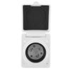 30AMP 125V RV Power Inlet Outlet UV Resistant Sturdy Construction with Waterproof Cover US Plug