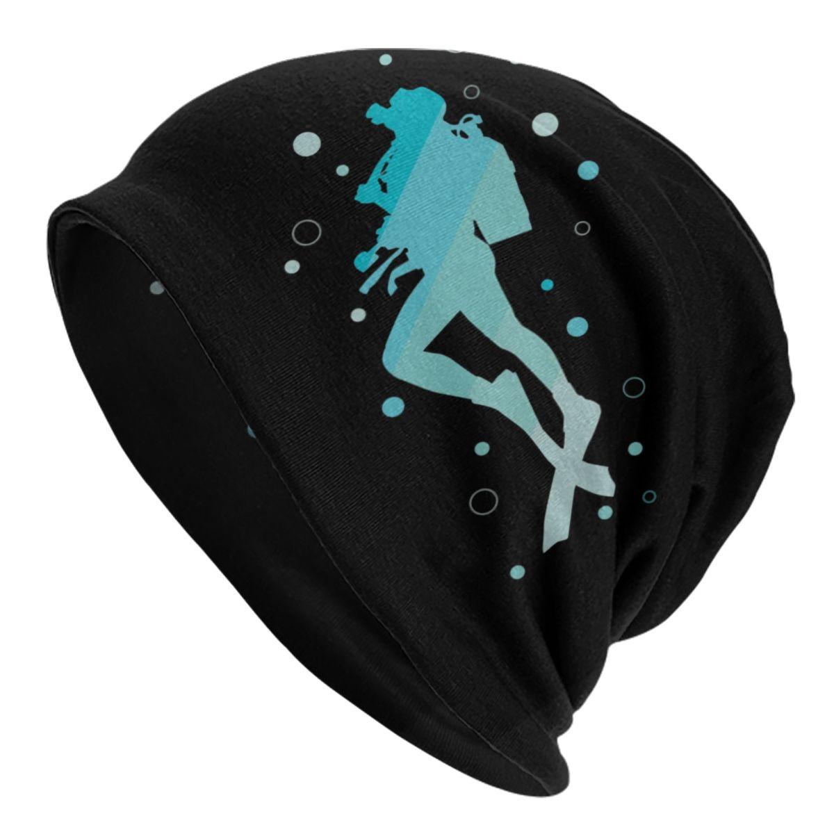 

Custom Scuba Skull Dive Diver Bonnet Hats Fashion Knit Hat For Women Unisex Warm Winter Skullies Beanies Caps Beanies Hat