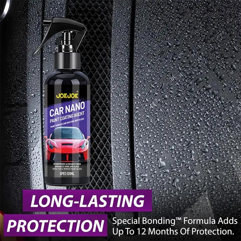 3-in-1 Car Ceramic Nano Coating Liquid Polish-Waterproof Layer and Paint Protection,Stylish Bottle Design,Ceramic-based Product