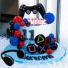 Video game themes Cake Toppers Headset Cake Decoration Ball Controller Cake Decoration for Birthday Party Cake Decoration