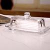Glass Butter Dish Lid Included Elegant Plate for Butter Storage and Snacks Serving Practical Kitchen Tool