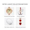OPK 6077 Women's Bracelet Wristwatches 30m Waterproof Luxury Retro Roman Scale Stainless Steel Original Ladies Quartz Watches