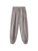 Xu Man Spring/Summer Paris Fashion Plaid Balloon Button Cuff Long Pants for Women