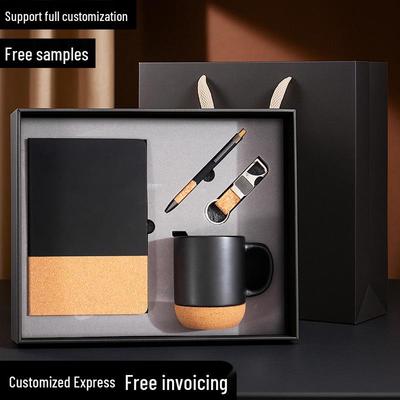 Creative PU Notebook Set: Stylish Chinese-Inspired Office Gift with Custom Logo Printing