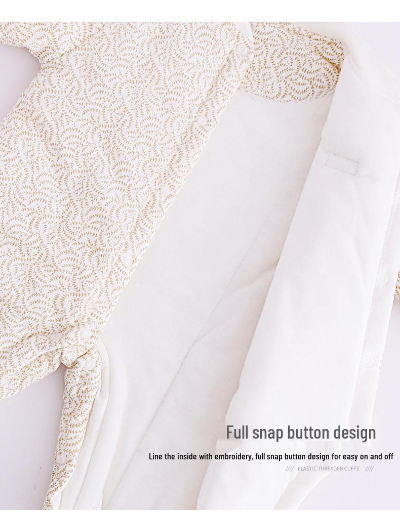 Thick, Quilted Cotton Baby Onesie for Autumn & Winter