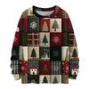 Women's Casual Long Sleeve Woolen Christmas Sweatshirt Fall  Vacation Long Sleeve Pullover
