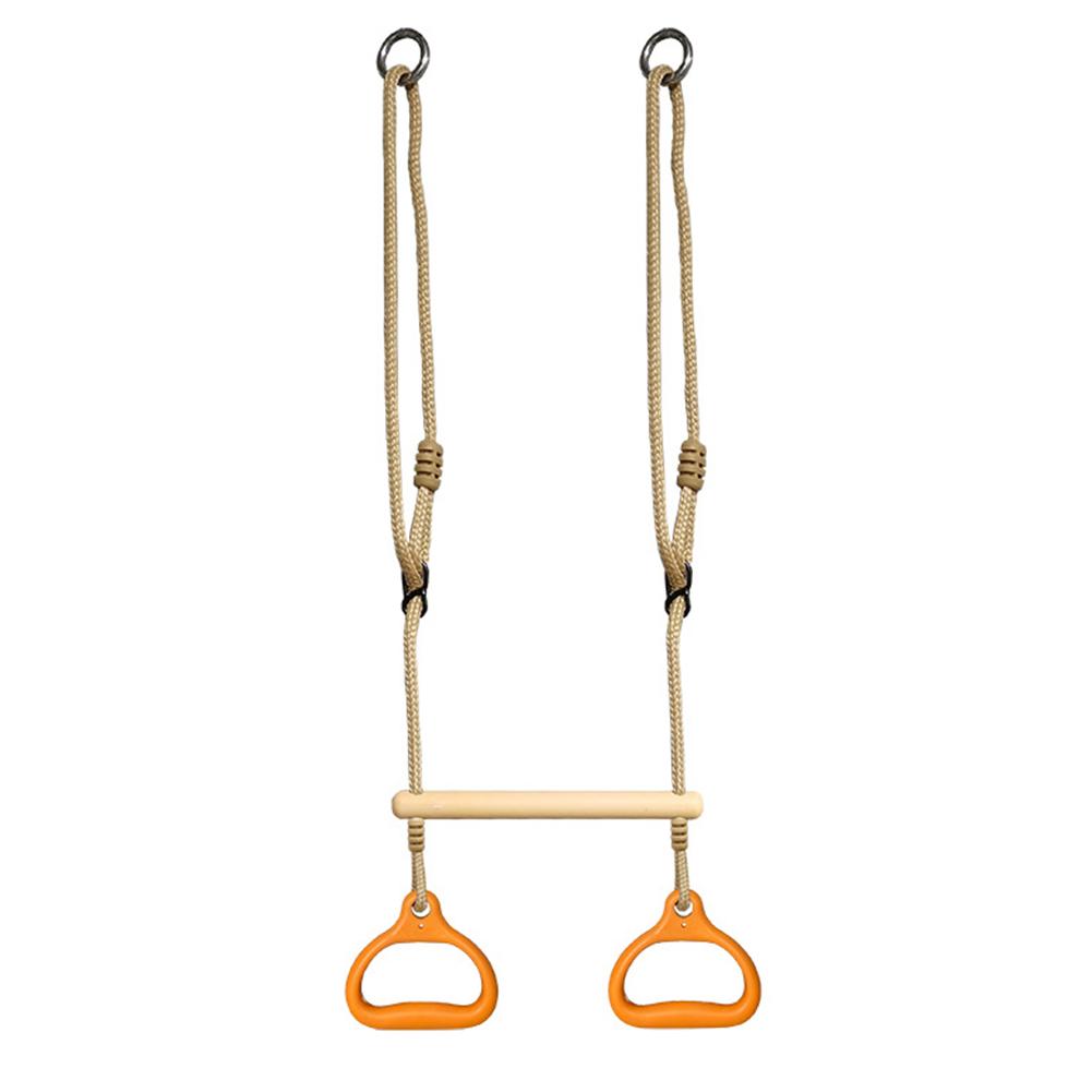 Trapeze Swing Bar Adjustable Height Obstacle Ring Swing Sets for Kids Adults Children for Home Gym Playground
