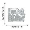 Creative House Village Metal Cutting Dies Carbon Steel Embossing Stencil For DIY Scrapbook Album Paper Card Craft Decor Mold