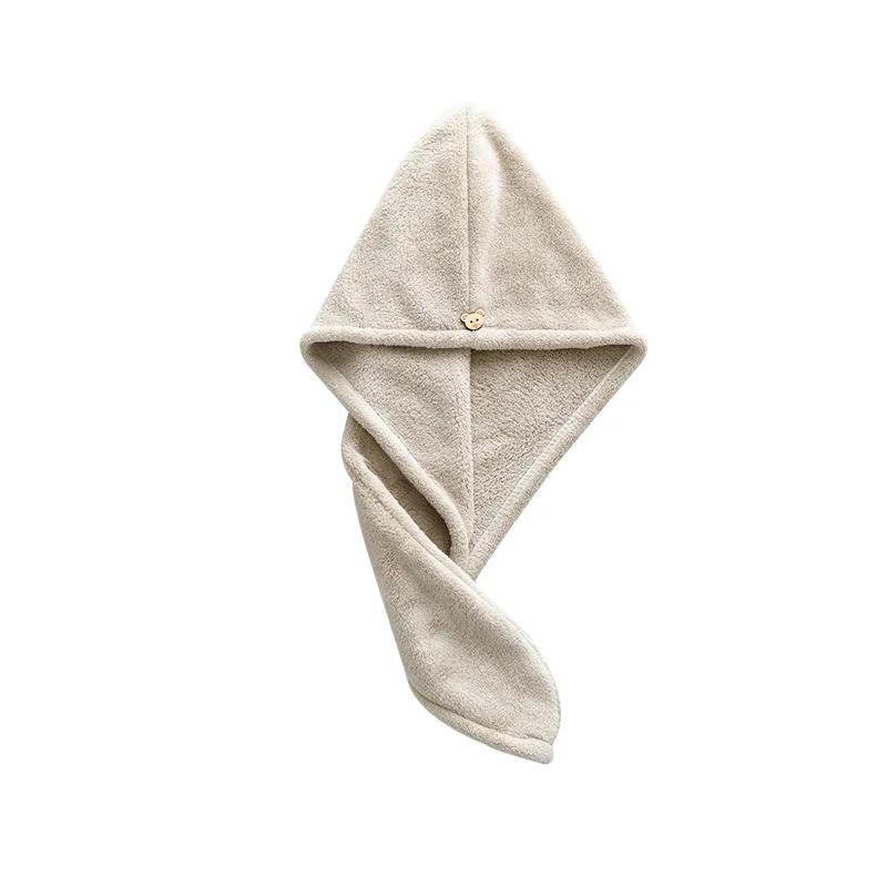 Microfibre After Shower Hair Drying Wrap Lady's Towel Quick Dry Hair Hat Cap Turban Head Wrap Womens Girls Bathing Tools 1 Pc
