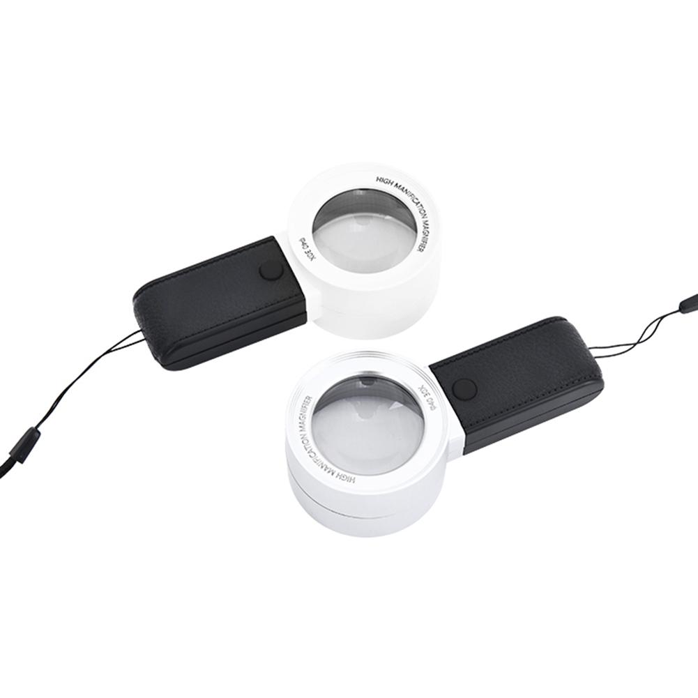 Reading Inspection Illuminated Magnifier w/ 4LED Handheld Magnifying Loupe Lens