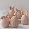 DIY Easter Bunny Egg Aroma Candle Silicone Molds Handmade Soap Candle Plaster Ornament Molds Easter Eggs Rabbit Mold