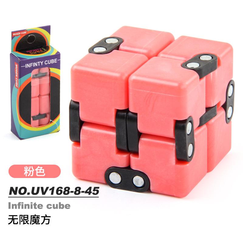 New Strange Decompression Toy Uv Printing Infinite Rubik'S Cube, Decompression Folding Variety Rubik'S Cube Fingertip Rubik'S Cube