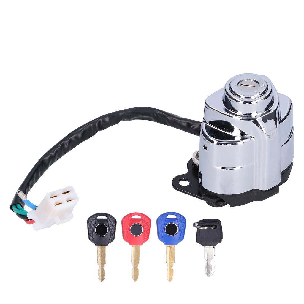Motorcycle Ignition Switch Lock with 3 Colors Keys Fit for Honda Shadow VT600 VT400 VT750 Steed VLX