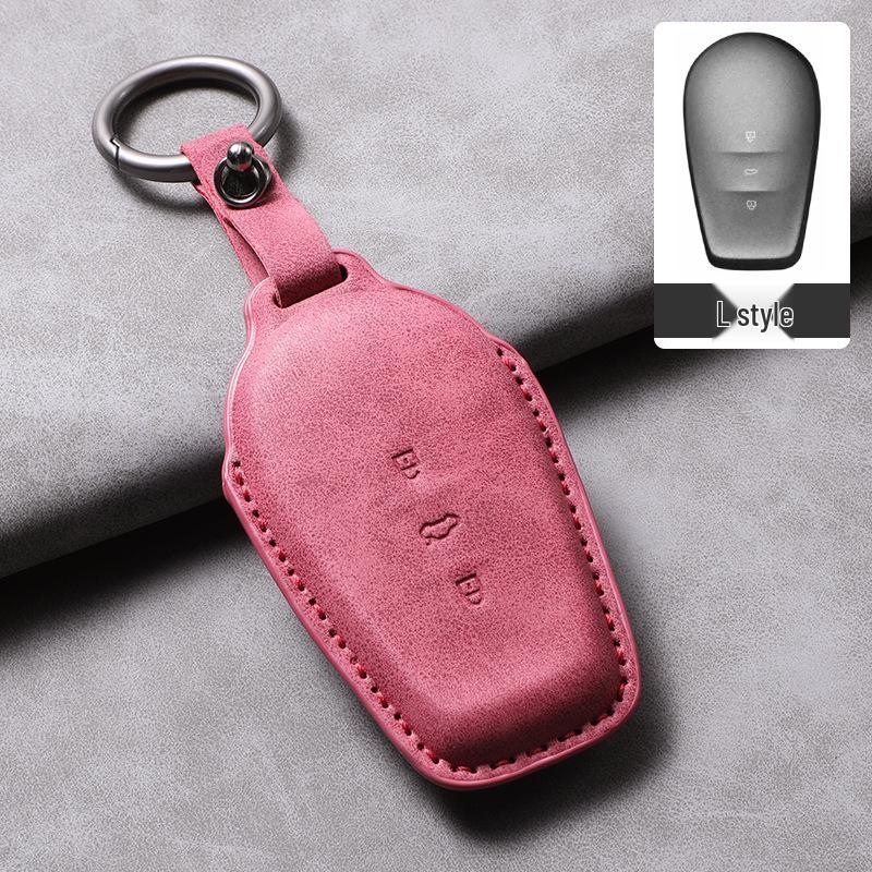 Nissan N7 Key Case Bag for 25 Models - Dongfeng New Energy Vehicle Remote Control Protective Leather Case with Buckle.