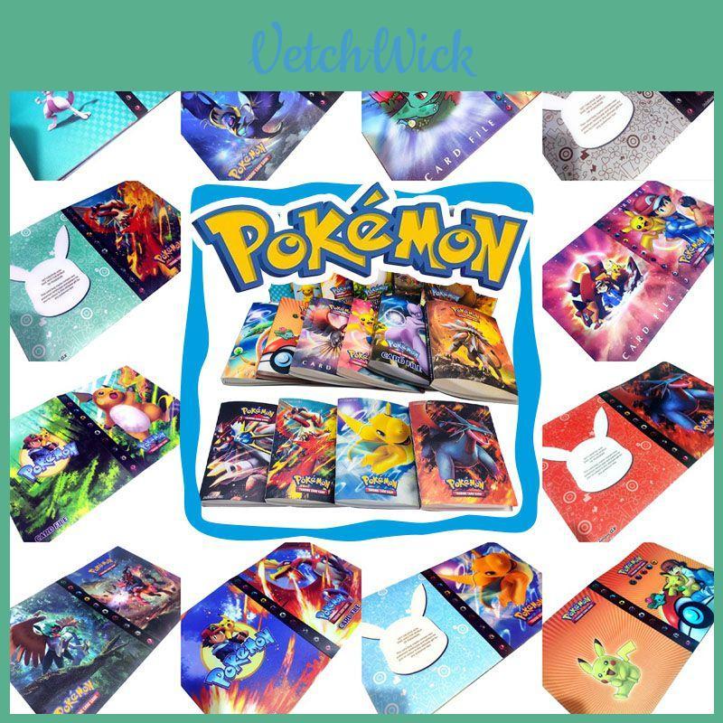 Pet Genie Pokémon Sammelkartenalbum mit 240 Hüllen und lebhaftem Einband als Geschenk zum Kindertag