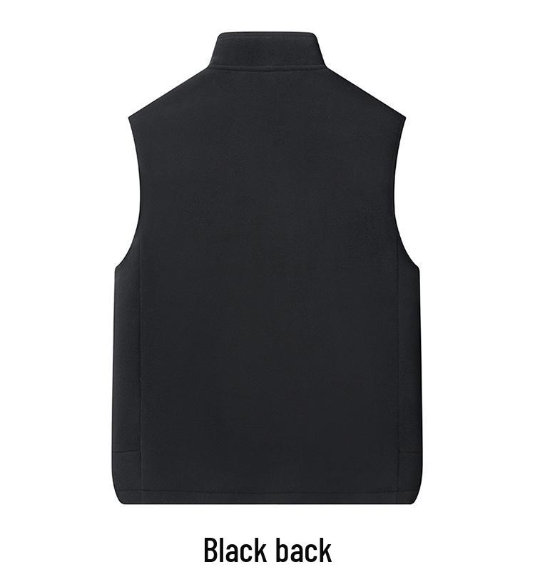 Men's Plus Velvet Thickened Warm Stand Collar Casual Winter Vest
