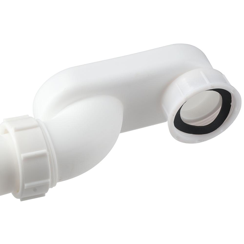 ABS Low Profile Flat 1 1/2 P Trap Kit Durable Freestanding Tub Drain Bath